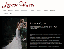 Tablet Screenshot of leonorvison.com